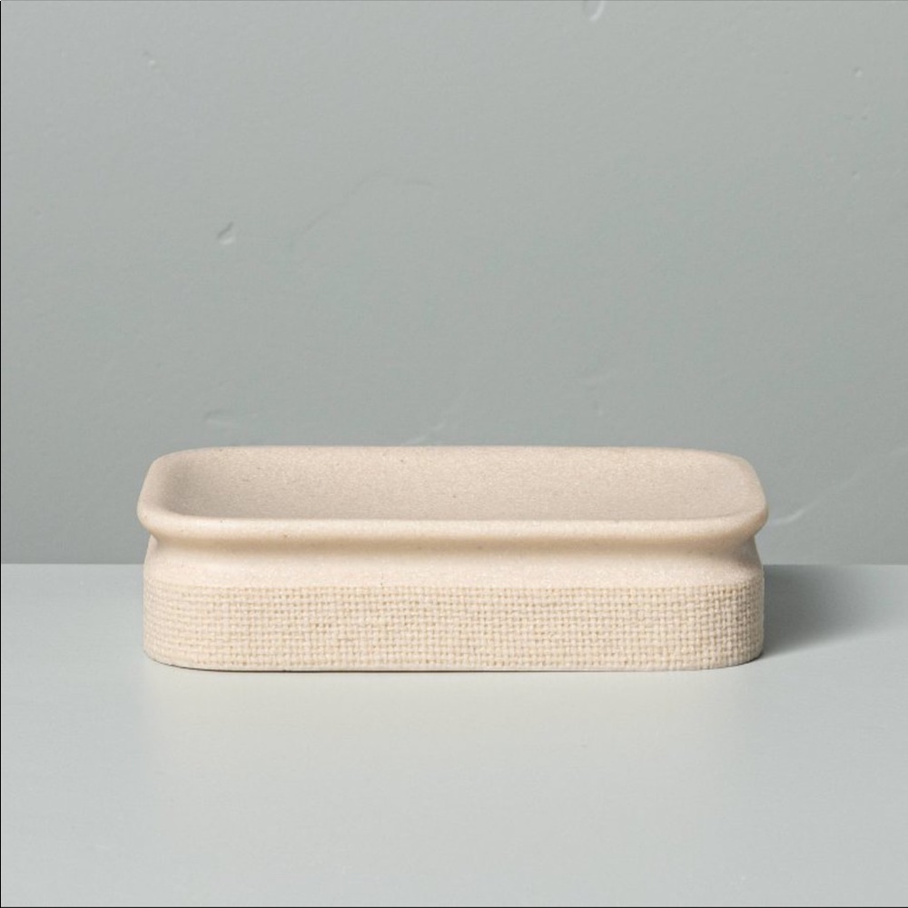 Hearth & Hand with Magnolia Soap Dish Cream colored